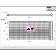 Ahe Condensatore 43457 per ripristinare il corretto funzionamento del componente