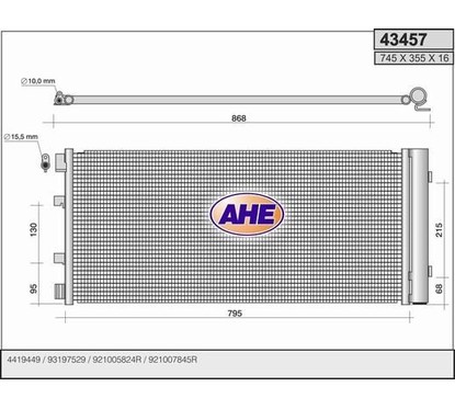 Ahe Condensatore 43457 per ripristinare il corretto funzionamento del componente