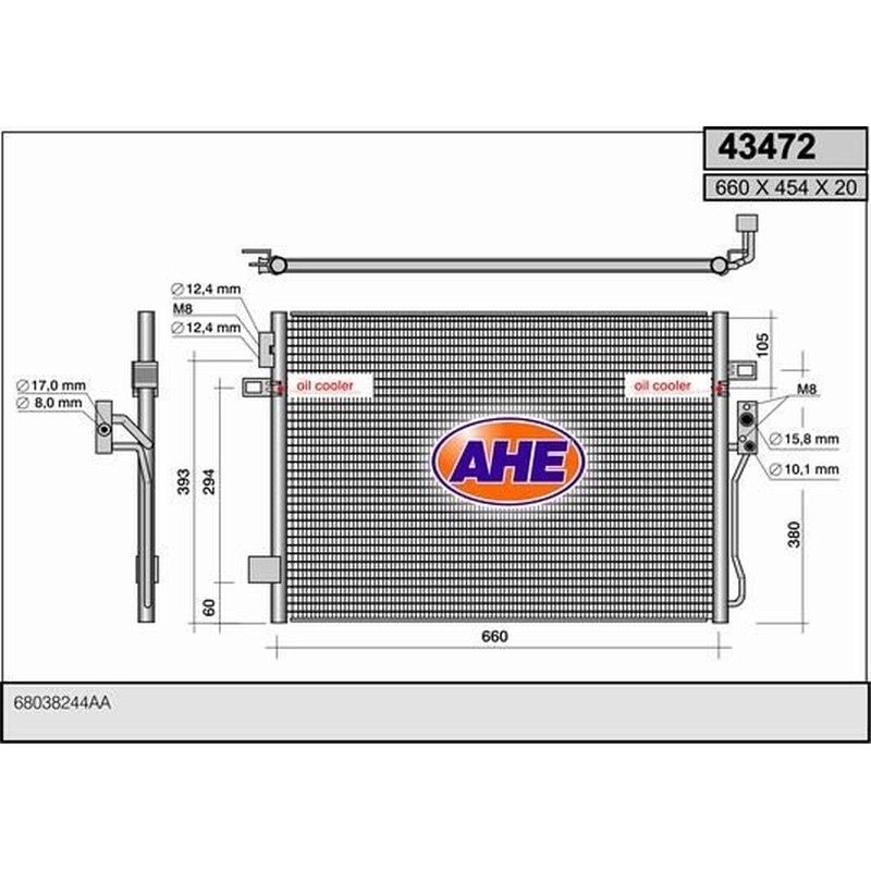 Ahe Condensatore Fiat Freemont 43472