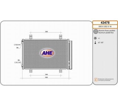 Ahe Condensatore 43478 per ripristinare il corretto funzionamento del componente