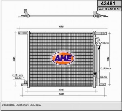 Ahe Condensatore 43481 per ripristinare il corretto funzionamento del componente