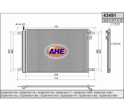 Ahe Condensatore 43491 per ripristinare il corretto funzionamento del componente