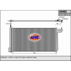 Ahe Condensatore 43492 per ripristinare il corretto funzionamento del componente