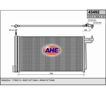 Ahe Condensatore 43492 per ripristinare il corretto funzionamento del componente