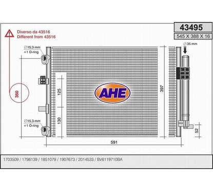 Ahe Condensatore 43495 per ripristinare il corretto funzionamento del componente