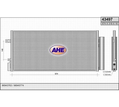 Ahe Condensatore 43497 per ripristinare il corretto funzionamento del componente