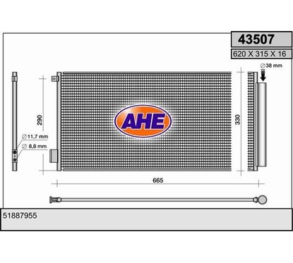 Ahe Condensatore 43507 per ripristinare il corretto funzionamento del componente