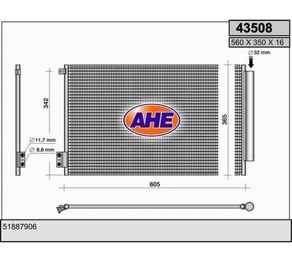 Ahe Condensatore 43508 per ripristinare il corretto funzionamento del componente