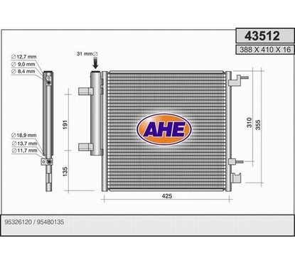 Ahe Condensatore 43512 per ripristinare il corretto funzionamento del componente