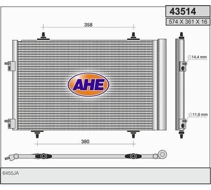 Ahe Condensatore 43514 per ripristinare il corretto funzionamento del componente