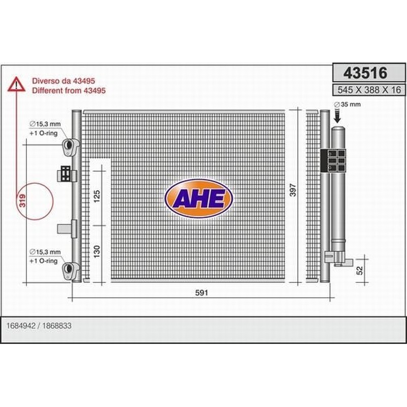 Ahe Condensatore 43516