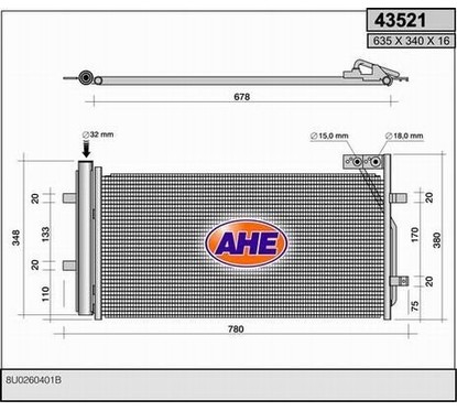 Ahe Condensatore 43521 per ripristinare il corretto funzionamento del componente