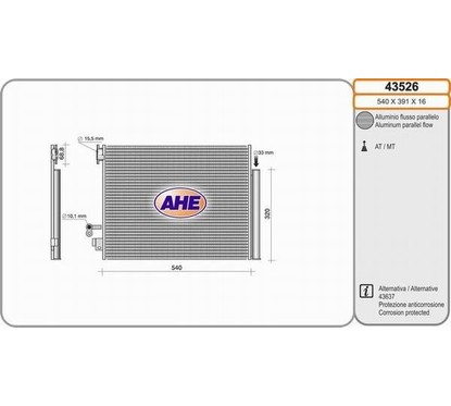 AHE Condensatore, Climatizzatore 43526