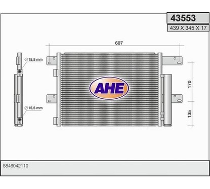 Ahe Condensatore 43553 per ripristinare il corretto funzionamento del componente
