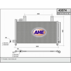 Ahe Condensatore 43574 per ripristinare il corretto funzionamento del componente