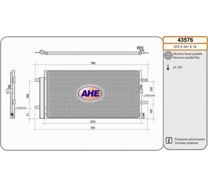 Ahe Condensatore 43576 per ripristinare il corretto funzionamento del componente