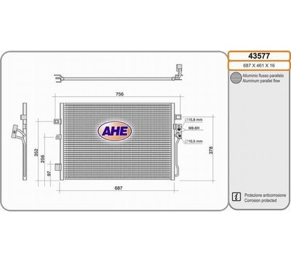 Ahe Condensatore 43577 per ripristinare il corretto funzionamento del componente