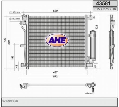 Ahe Condensatore 43581 per ripristinare il corretto funzionamento del componente