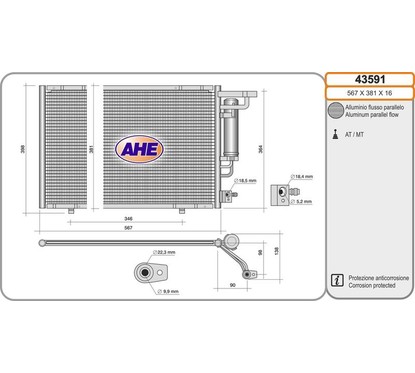 AHE Condensatore, Climatizzatore 43591