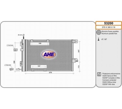 Ahe Cond. Opel Astra G 53200 per ripristinare il corretto funzionamento del componente