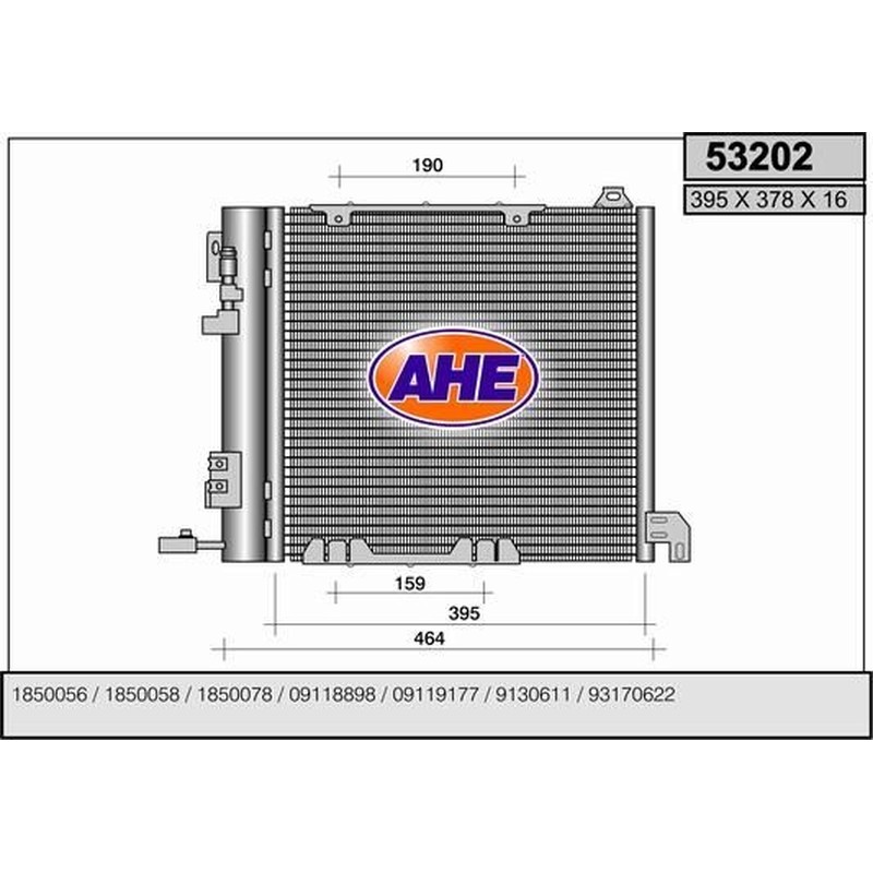 Ahe Condensatore Astra G 1.7D 53202