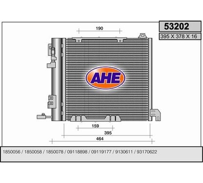 Ahe Condensatore Astra G 1.7D 53202
