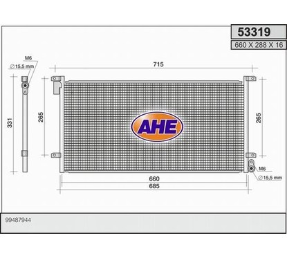Ahe Condensatore 53319 per ripristinare il corretto funzionamento del componente