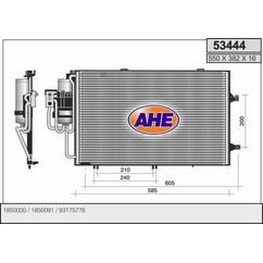 Ahe Condensatore Corsa C 1.0 12V 53444