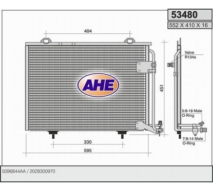 Ahe Condensatore 53480 per ripristinare il corretto funzionamento del componente