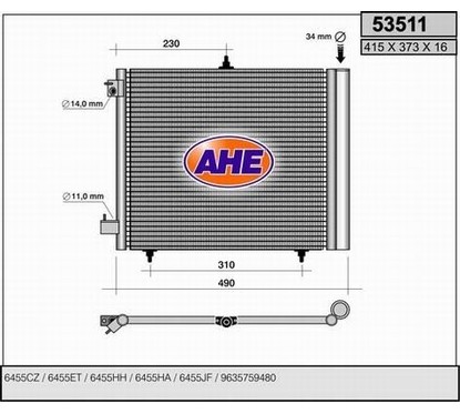 Ahe Condensatore C2 1.1-1.4-1.6 16V -1.4 Hdi 53511