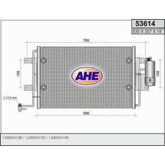 Ahe Condensatore Vw Golf Iv 53614
