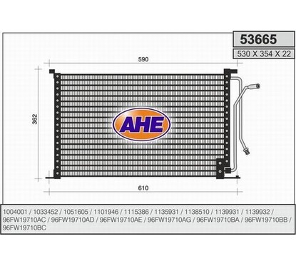 Ahe Condensatore 53665 per ripristinare il corretto funzionamento del componente