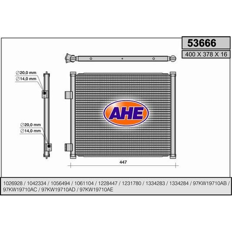 Ahe Condensatore 53666