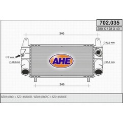 Ahe Intercooler 702.035 per ripristinare il corretto funzionamento del componente