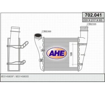 Ahe Intercooler 702.041 per ripristinare il corretto funzionamento del componente