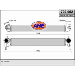 Ahe Intercooler Audi/Seat/Skoda/Vw 1,6 Tdi 702.062 per ripristinare il corretto funzionamento del componente