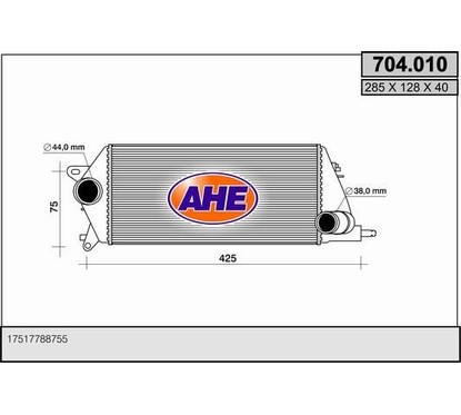 Ahe Intercooler 704.010 per ripristinare il corretto funzionamento del componente