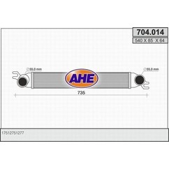 Ahe Intercooler Mini Cooper 1.6 16V 704.014 per ripristinare il corretto funzionamento del componente
