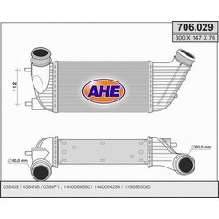 Ahe Intercooler C8/Scudo/807 2.0 Hdi 706.029 per ripristinare il corretto funzionamento del componente