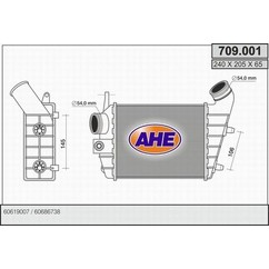 Ahe Intercooler 156 1.9 Jtd-2.4 Jtd 709.001 per ripristinare il corretto funzionamento del componente