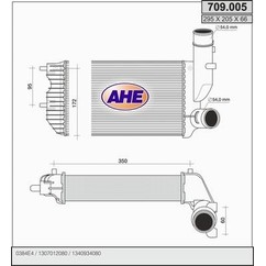 Ahe Intercooler Ducato 709.005 per ripristinare il corretto funzionamento del componente