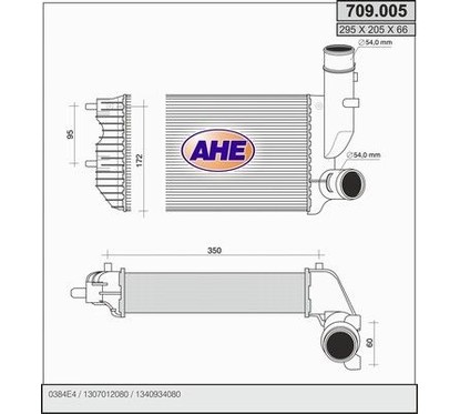 Ahe Intercooler Ducato 709.005 per ripristinare il corretto funzionamento del componente