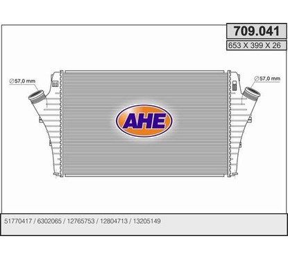 Ahe Intercooler 709.041 per ripristinare il corretto funzionamento del componente