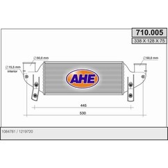 Ahe Intercooler 710.005 per ripristinare il corretto funzionamento del componente