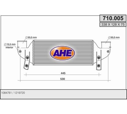 Ahe Intercooler 710.005 per ripristinare il corretto funzionamento del componente