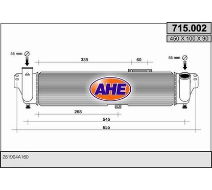 Ahe Intercooler 715.002 per ripristinare il corretto funzionamento del componente