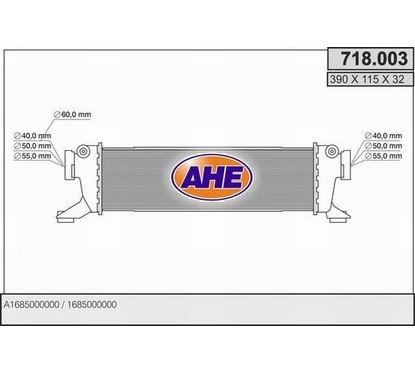 Ahe Intercooler 718.003 per ripristinare il corretto funzionamento del componente