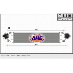 Ahe Intercooler 718.116 per ripristinare il corretto funzionamento del componente