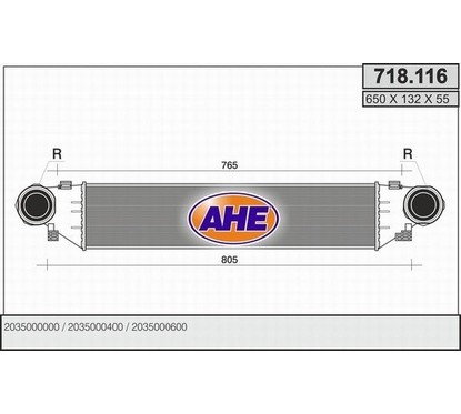 Ahe Intercooler 718.116 per ripristinare il corretto funzionamento del componente