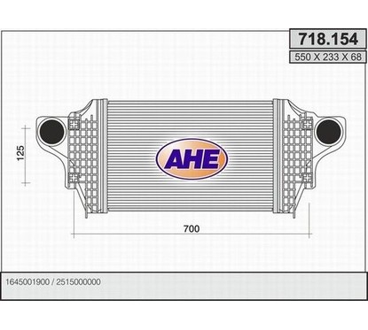 Ahe Intercooler 718.154 per ripristinare il corretto funzionamento del componente